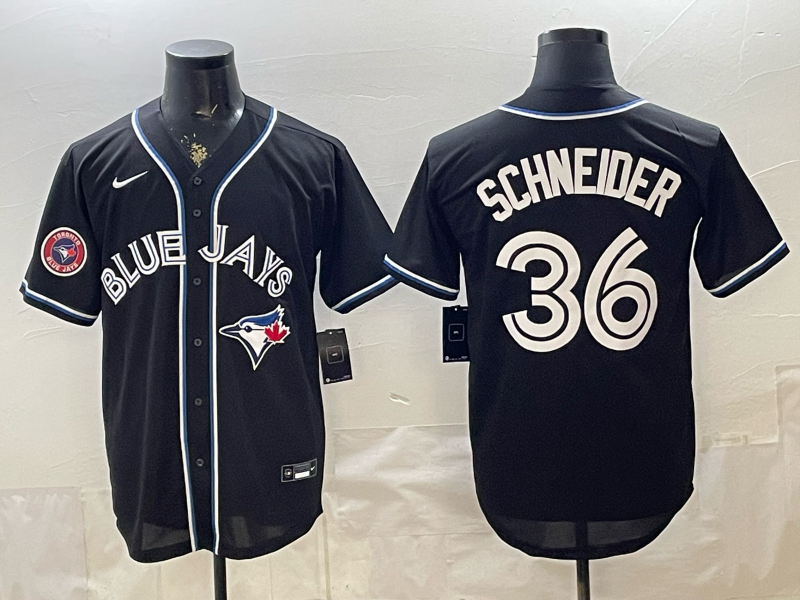 Men 2026 Toronto Blue Jays #36 Schneider black Game Nike MLB Jersey 052701